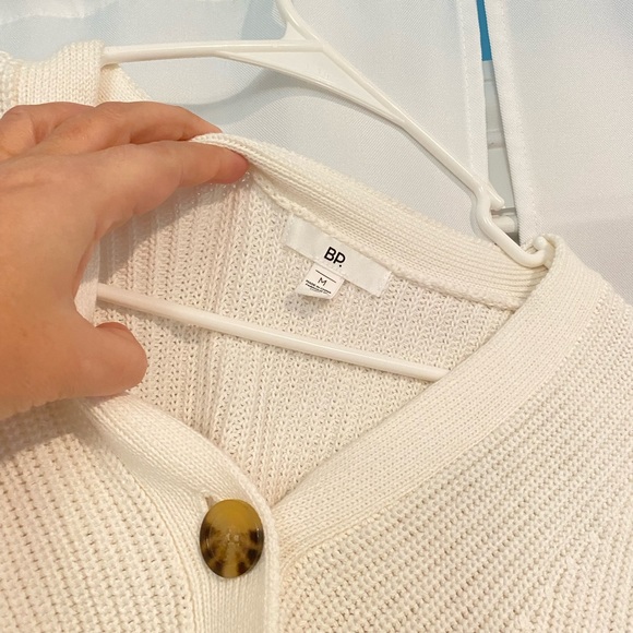 White Cardigan Sweater - Picture 5 of 5